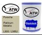 Preview: Porsche, Platinum Metallic, L655 / LM8U: 500ml Lackdose, von ATW Autoteile West.